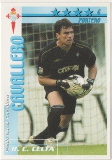 Cromo E00060: Fichas de la Liga 2003, Cavallero: R.C. Celta. Portero