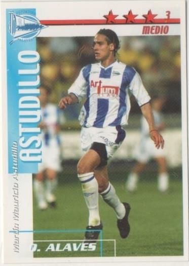 Cromo E00015: Ficha de la Liga 2003, Astudillo: D. Álaves. Medio