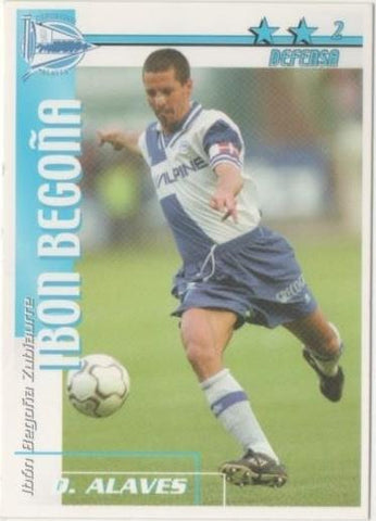 Cromo E00007: Fichas de la Liga 2003, Ibon Begoña: D. Alaves. Defensa