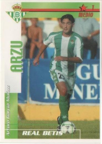 Cromo E00031: Fichas de la Liga 2003, Arzu: Real Betis. Medio