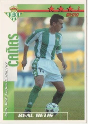 Cromo E00025: Fichas de la Liga 2003, Cañas: Real Betis. Medio