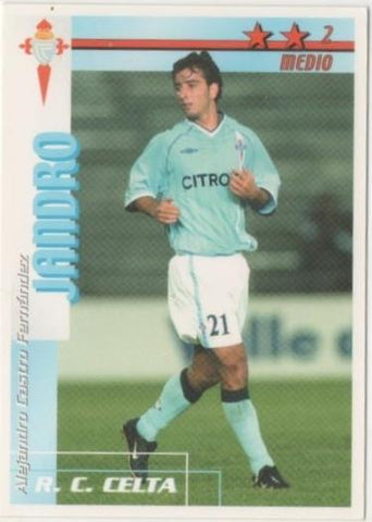 Cromo E00071: Fichas de la Liga 2003, Jandro: R.C. Celta. Medio