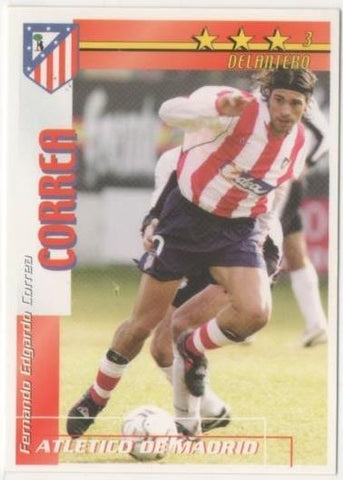 Cromo E00119: Fichas de la Liga 2003, Correa:Atletico de Madrid. Delantero