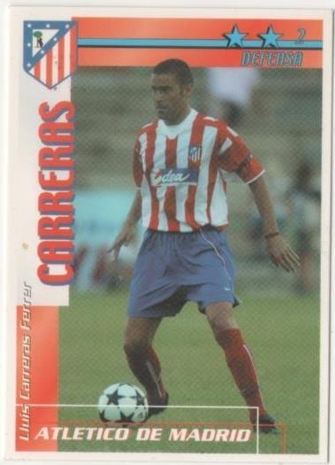 Cromo E00118: Fichas de la Liga 2003, Carreras: Atletico de Madrid. Defensa