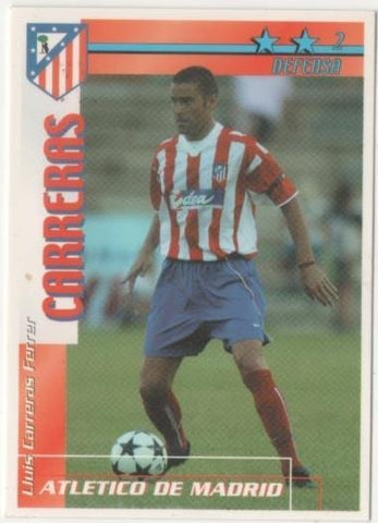 Cromo E00118: Fichas de la Liga 2003, Carreras: Atletico de Madrid. Defensa