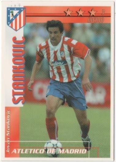 Cromo E00114: Fichas de la Liga 2003, Stamkovic: Atletico de Madrid. Medio