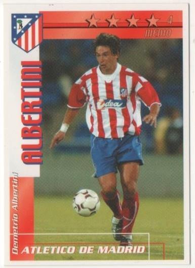 Cromo E00113: Fichas dela Liga 2003, Albertini: Atletico de Madrid. Medio