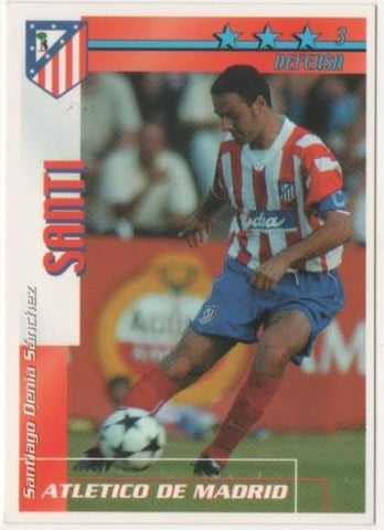 Cromo E00109: Fichas de la Liga 2003, Santi: Atletico de Madrid. Defensa