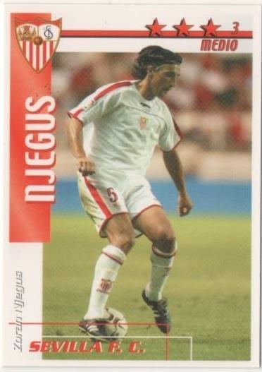 Cromo E00138: Fichas de la Liga 2003, Njegus: Sevilla F.C. Medio