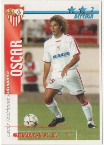 Cromo E00137: Fichas de la Liga 2003, Oscar: Sevilla F.C. Defensa