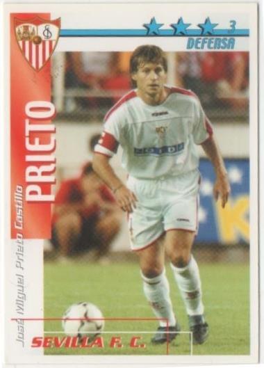 Cromo E00135: Fichas de la Liga 2003, Prieto: Sevilla F.C. Defensa