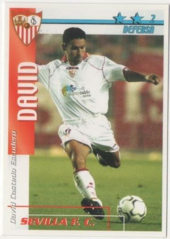 Cromo E00134: Fichas de la Liga 2003, David: Sevilla F.C. Defensa