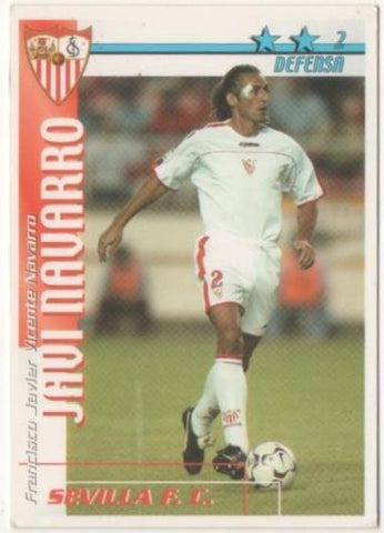 Cromo E00130: Fichas de la Liga 2003, Javi Navarro: Sevilla F. C Defensa