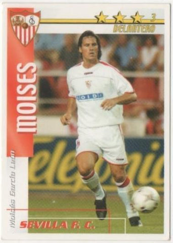 Cromo E00133: Albun 1-Fichas de la Liga 2003, Moises: Sevilla F.C. Delantero