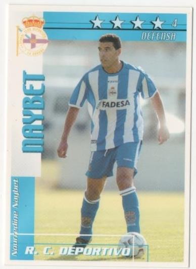 Cromo E00085: Fichas de la Liga 2003, Maybet: R.C. D. La Coruña. Defensa