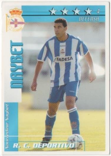 Cromo E00081: Fichas de la Liga 2003, Maybet: R.C.D. La Coruña. Defensa