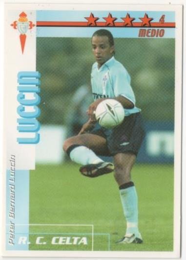 Cromo E00074: Fichas de la Liga 2003, Luccin: R. C. Celta. Medio