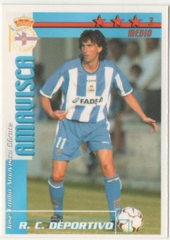 Cromo E00094: Fichas de la Liga 2003, Amavisca: R.C. D. La Coruña. Medio