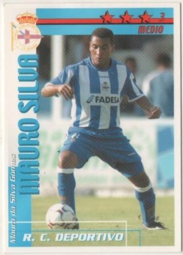 Cromo E00092: Fichas de la Liga 2003, Mauro Silva: R.C. D. La Coruña. Medio