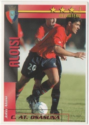 Cromo E00285: Fichas de la Liga 2003, Aloisi: C.AT. Osasuna. Delantero