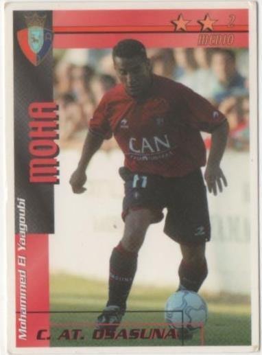 Cromo E00286: Fichas de la Liga 2003, Moha: C.A. Osasuna. Medio