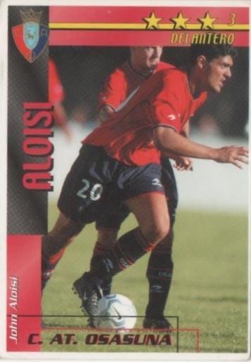 Cromo E00287: Fichas de la Liga 2003, aloisi: C.AT. Osasuna. Delantero