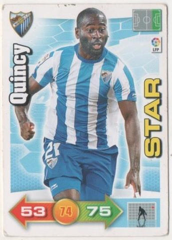 Cromo E00468: Album 2-Trading Car Game 2010-11, Quincy: Malaga C.F. Delantero
