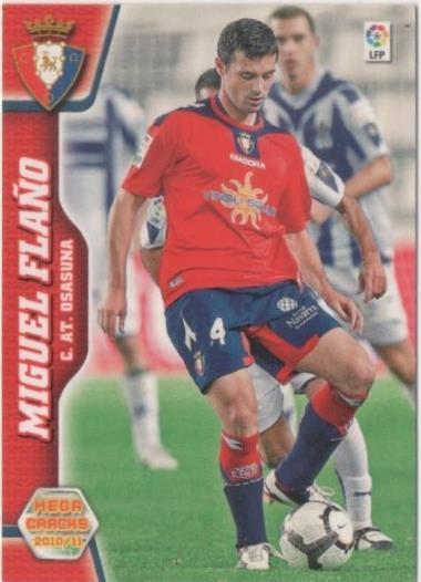 Cromo E00483: Album 2-Mega Cracks 2010-11, Miguel Flaño: C.AT. Osasuna. Defensa
