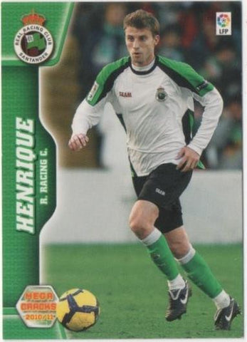 Cromo E00485: Album 2-Mega Cracks 2010-11, HenriquE R.Racing.C. Defensa