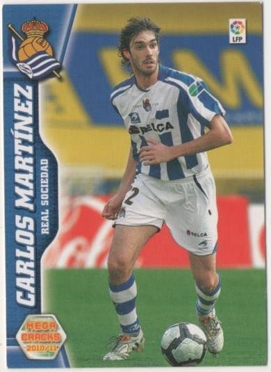 Cromo E00436: Album 1-Mega Cracks 2010-11, Carlos Martínez: Real Socieda. Defensa