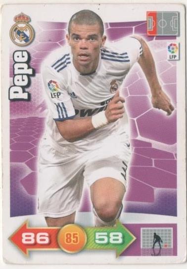 Cromo E00447: Album 1-Trading Car Game 2010-11, PepE Real Madrid. Defensa