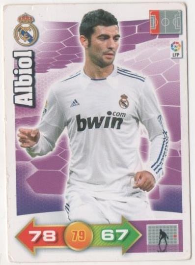 Cromo E00451: Album 1-Trading Car Game 2010-11, Albiol: Real Madrid. Defensa