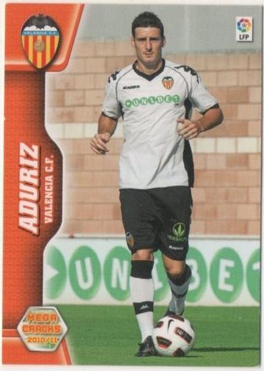 Cromo E00456: Album 1-Mega Cracks 2010-11, Aduriz: Valencia C.F. Delantero