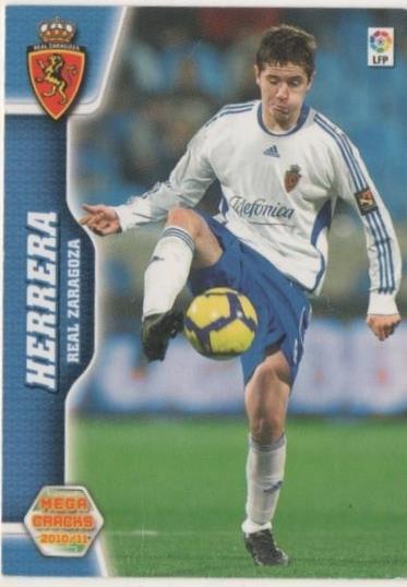 Cromo E00500: Album 2-Mega Cracks 2010-11, Herrera: Real Zaragoza. Medio