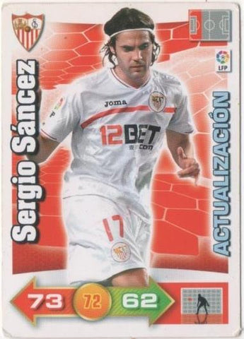 Cromo E00550: Album 2-Trading Car Game 2010-11, Sergio Sánchez: Sevilla F.C. Defensa
