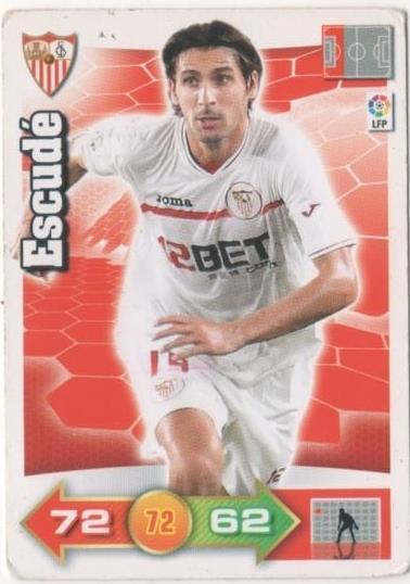 Cromo E00549: Album 2-Trading Car Game 2010-11, Escudé: Sevilla F.C. Defensa