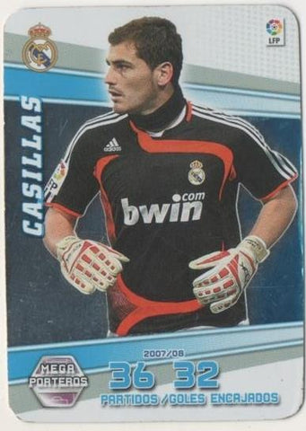 Cromo E00548: Album 2-Mega Porteros 2007-08, Casillas. Real Madrid. Portero