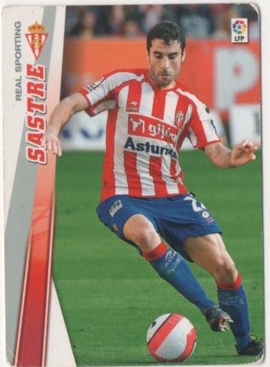 Cromo E00553: Album 2- Mega Cracks 2008-09, Sastre. Real Sporting de Gijón. Defensa