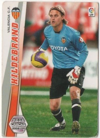 Cromo E00542: Album 2- Mega Cracks 2008-09, Hildebrand: Valencia C.F. Portero