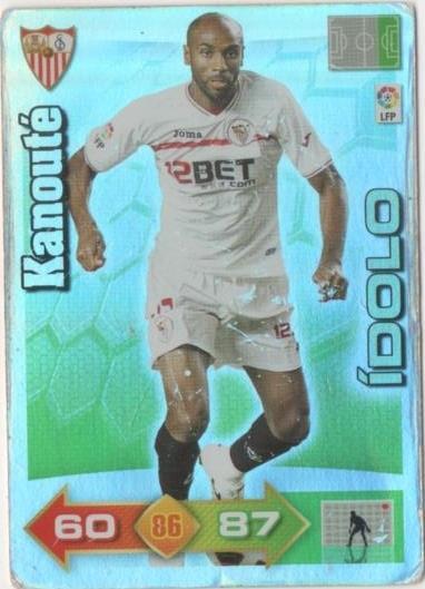 Cromo E00554: Album 2-Trading Car Game 2010-11, Kanouté, Sevilla F.C. Delantero