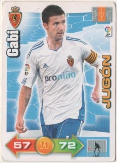 Cromo E00568: Album 2-Trading Car Game 2010-11, Gabi: Real Zaragoza. Medio