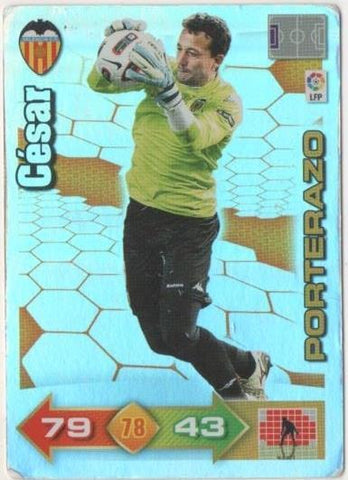 Cromo E00564: Album 2-Trading Car Game 2010-11, César: Valencia C.F. Portero
