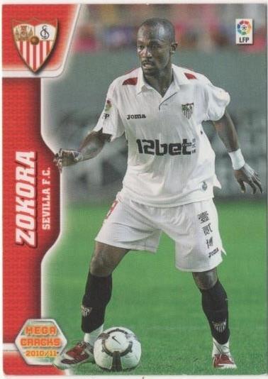 Cromo E00517: Album 2- Mega Cracks 2010-11, Zokora: Sevilla F.C. Medio