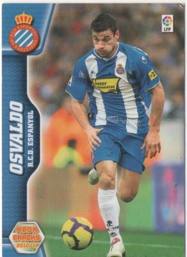 Cromo E00509: Album 2-Mega Cracks 2010-11, Osvaldo: R.C.D. Espanyol. Delantero