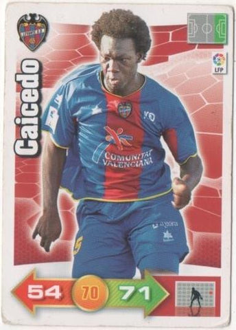 Cromo E00429: Album 1-Trading Car Game 2010-11, Caicedo. Levante U. D. Delantero