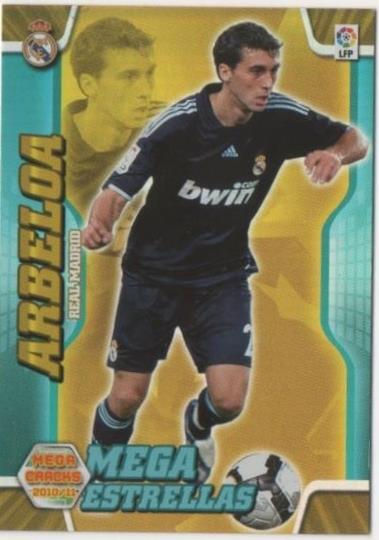 Cromo E00334: Mega Estrellas 2010-11, Arbeloa: Real Madrid