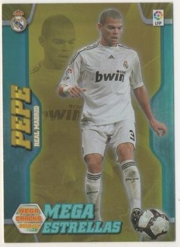 Cromo E00332: Mega Cracks 2010-11, Pepe: Real Madrid