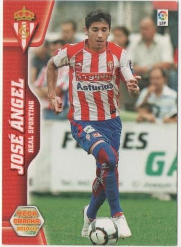 Cromo E00353: Mega Cracks 2010-11, José Ángel: Real Sporting de Gijón. Defensa