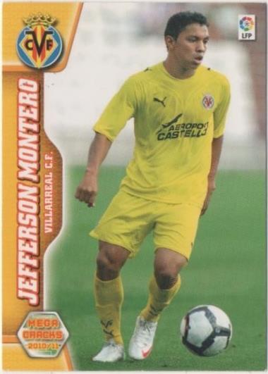 Cromo E00356: Mega Cracks 2010-11, Jefferson Montero: Villarreal F. C. Medio