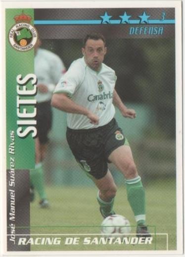 Cromo E00296: Fichas de la Liga 2003, Sietes: Racing de Santander. Defensa